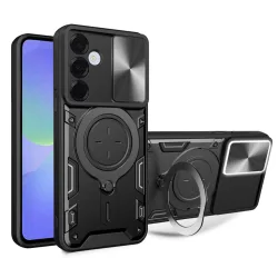 Custodia per Samsung Galaxy A37 5G, Techsuit, CamGuard Pro, Nera