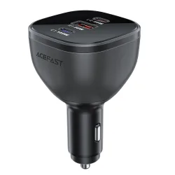 Caricabatterie Auto Acefast B14, 165W, 5A, 1 x USB-A - 2 x USB-C, Nero