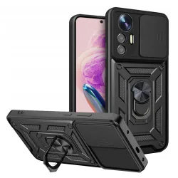 Custodia per Xiaomi Redmi Note 12S, Techsuit, CamShield, Nera