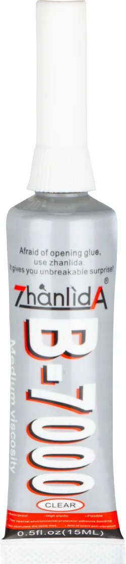 Adesivo Liquido Zhanlida B-7000, 15ml, Trasparente