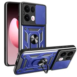 Custodia per Oppo Reno13 Pro, Techsuit, CamShield, Blu