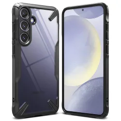 Custodia per Samsung Galaxy S24 S921, Ringke, Fusion X, Nera