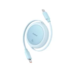 Cavo Dati e Ricarica USB-C - USB-C Baseus Free2Pull Mini Retrattile, 60W, 1m, Blu P10364500311-01