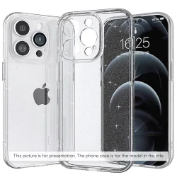 Custodia per Xiaomi 15T, Techsuit, SparkleSkin, Trasparente