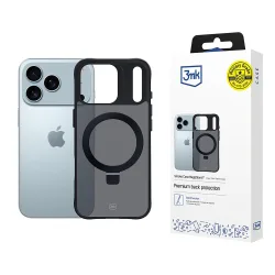 Custodia per Apple iPhone 17 Pro Max, 3MK, Smoke MagStand, Nera
