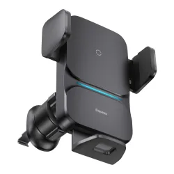 Caricabatterie Auto Wireless Baseus Wisdom Vent, 15W, 1.67A, Nero CGZX000001