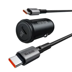 Caricabatterie Auto Con Cavo USB-C McDodo CC-7493 Obsidian, 30W, 3A, 1 x USB-C, Nero
