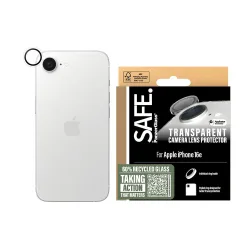 Pellicola Protettiva Posteriore PanzerGlass Safe per Apple iPhone 17e / 16e, Vetro Temperato, Trasparente.