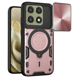 Custodia per Motorola Edge 70 Pro, Techsuit, CamGuard Pro, Rosa Dorato