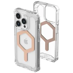 Custodia MagSafe per Apple iPhone 15 Pro, Urban Armor Gear, Plyo, Rosa Dorato