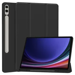 Custodia per Samsung Galaxy Tab S10+ / Tab S9 FE+ / Tab S9+, Techsuit, Flex Trifold, Nera