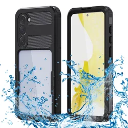 Custodia Waterproof per Samsung Galaxy S23+ S916, ShellBox, Nera