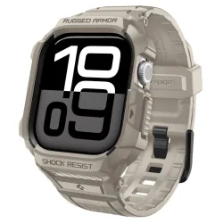 Custodia Spigen Rugged Armor Pro V2 per Apple Watch Series 10 / 11 46mm, Beige ACS10506