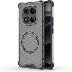 Custodia MagSafe per Xiaomi Redmi Note 14 Pro 4G, Techsuit, HoneyComb Shield, Nera