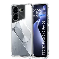 Custodia per Tecno Pova 5 Pro, Techsuit, Shockproof Clear, Trasparente