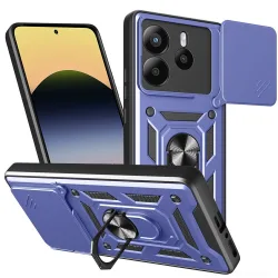 Custodia per Xiaomi Redmi Note 14 5G, Techsuit, CamShield, Blu