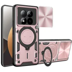 Custodia per Xiaomi Redmi Note 15 Pro 5G, Techsuit, CamGuard Pro, Rosa Dorata