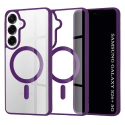 Custodia MagSafe per Samsung Galaxy S26 Plus S947, Techsuit, Pro, Viola