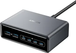 Caricabatterie Stazione Anker Prime, 200W, 3A, 2 x USB-A - 4 x USB-C, Nero A2683341