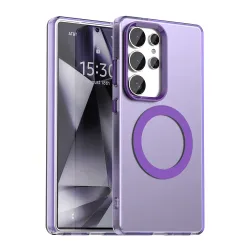 Custodia MagSafe per Samsung Galaxy S25 Ultra S938, Techsuit, CandyCase, Viola