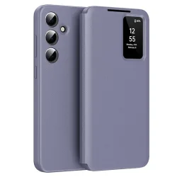 Custodia per Samsung Galaxy S23 FE S711, Techsuit, SmartView, Viola