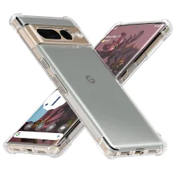 Custodia per Google Pixel 7 Pro, Techsuit, Shockproof Clear, Trasparente