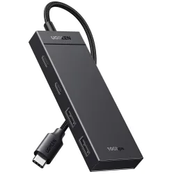 Hub USB-C UGREEN CM416, 2 x USB-A 3.1 - 2 x USB-C, 0,25m, Nero