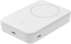 Batteria Esterna Wireless Belkin BoostCharge Pro con Kickstand, 10000mAh, 15W, FQI, 1 x QI - 1 x USB-C, Bianca BPD008btWH