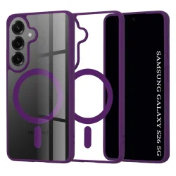 Custodia MagSafe per Samsung Galaxy S26 S942, Techsuit, Pro, Viola
