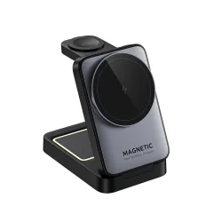 Caricabatterie Wireless HAVIT W3103 3in1, 15W, 1.67A, Nero Grigio