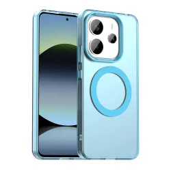 Custodia MagSafe per Xiaomi Redmi Note 14 5G, Techsuit, CandyCase, Blu