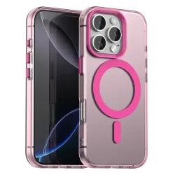 Custodia MagSafe per Apple iPhone 16 Pro Max, Techsuit, CandyCase, Rosa