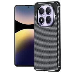 Custodia per Xiaomi Redmi Note 14 Pro+ 5G / Note 14 Pro 5G / Poco X7, Techsuit, CarbonFiber, Nera