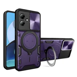 Custodia per Motorola Moto G14, Techsuit, CamGuard Pro, Viola