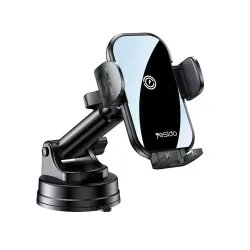 Caricabatterie Auto Wireless Yesido C197, 15W, 1.67A, Nero