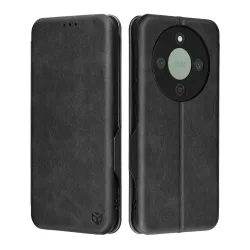 Custodia per Honor Magic8 Lite, Techsuit, Safe Wallet Plus, Nera