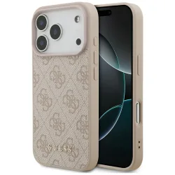 Custodia per Apple iPhone 17 Pro, Guess, 4G Classic, Rosa
