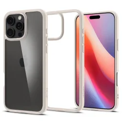 Custodia per Apple iPhone 16 Pro, Spigen, Ultra Hybrid, Beige ACS08127