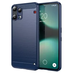 Custodia per Nothing Phone (3a) Lite, Techsuit, Carbonio, Blu