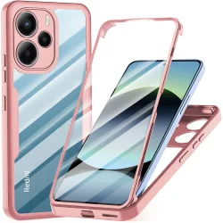 Custodia per Xiaomi Redmi Note 14 4G (Standard), Techsuit, ColorVerse 360, Rosa