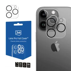 Pellicola protettiva per fotocamera posteriore 3MK Pro Full Cover per Apple iPhone 14 Pro, Vetro temperato, Trasparente