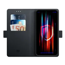 Custodia per Samsung Galaxy S24 FE S721, 3MK, Wallet, Nera