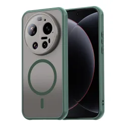 Custodia MagSafe per Xiaomi 17 Ultra, Techsuit, HaloFrost II, Verde