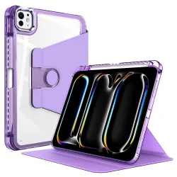 Custodia per Apple iPad Pro 11 (2024), Techsuit, Crystal Vision, Viola