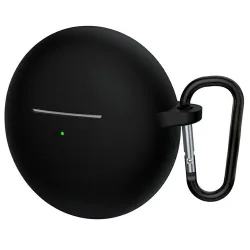 Custodia Techsuit Silicone per Huawei FreeBuds 7i, Nera