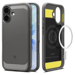 Custodia MagSafe per Apple iPhone 17, Spigen, Rugged Armor, Grigio ACS10368