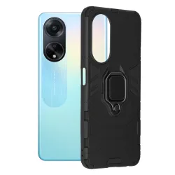 Custodia per Oppo A98, Techsuit, Shield, Nera