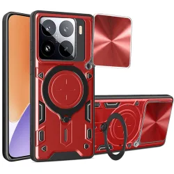 Custodia per Xiaomi 15, Techsuit, CamGuard Pro, Rossa