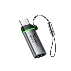 Adattatore Dati e Ricarica Lightning - USB-C McDodo OT-6010 Power Off, Nero