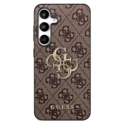 Custodia per Samsung Galaxy S25 FE, Guess, 4G Metal Logo, Marrone